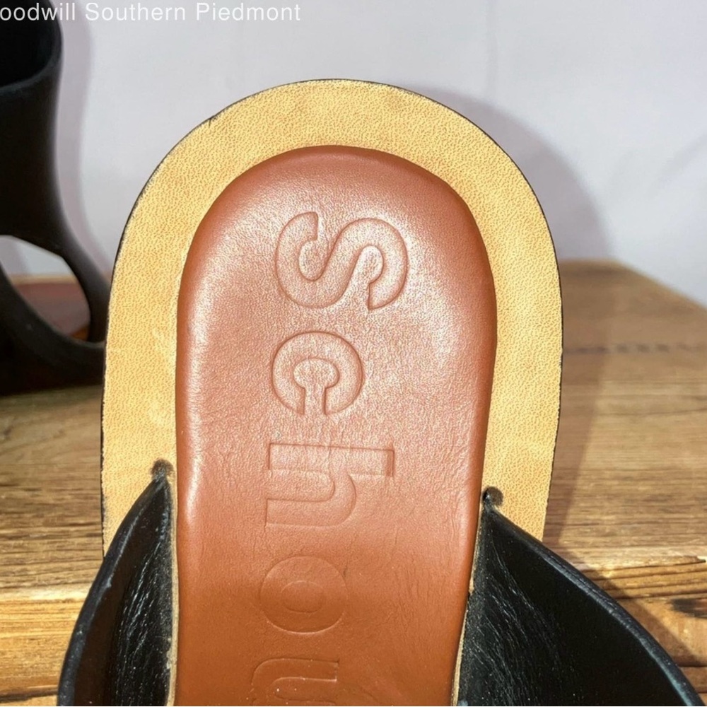 Proenza Schouler Ledge Black and Tan Leather Mules - Picture 8 of 9